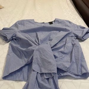 Ann Taylor Tie Front Top